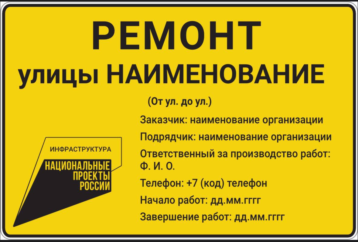 Во время проведения ремонтных работ на махачкалинских улицах установлены информационные щиты