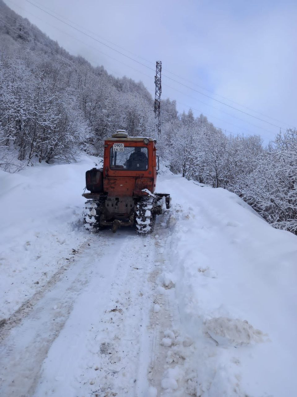 Зима в горах Дагестана.