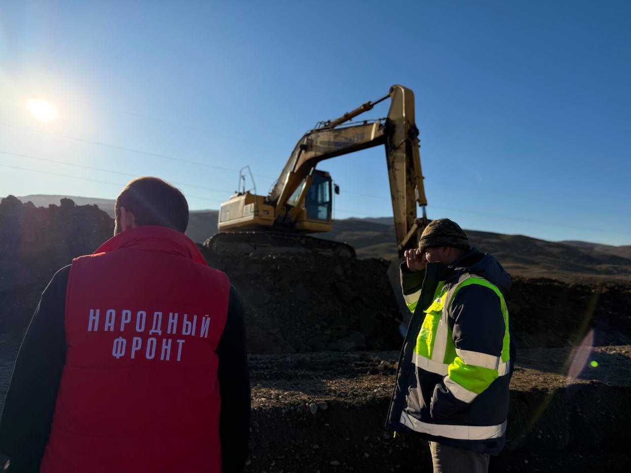 Рабочая группа провела инспекцию участка ремонта дороги