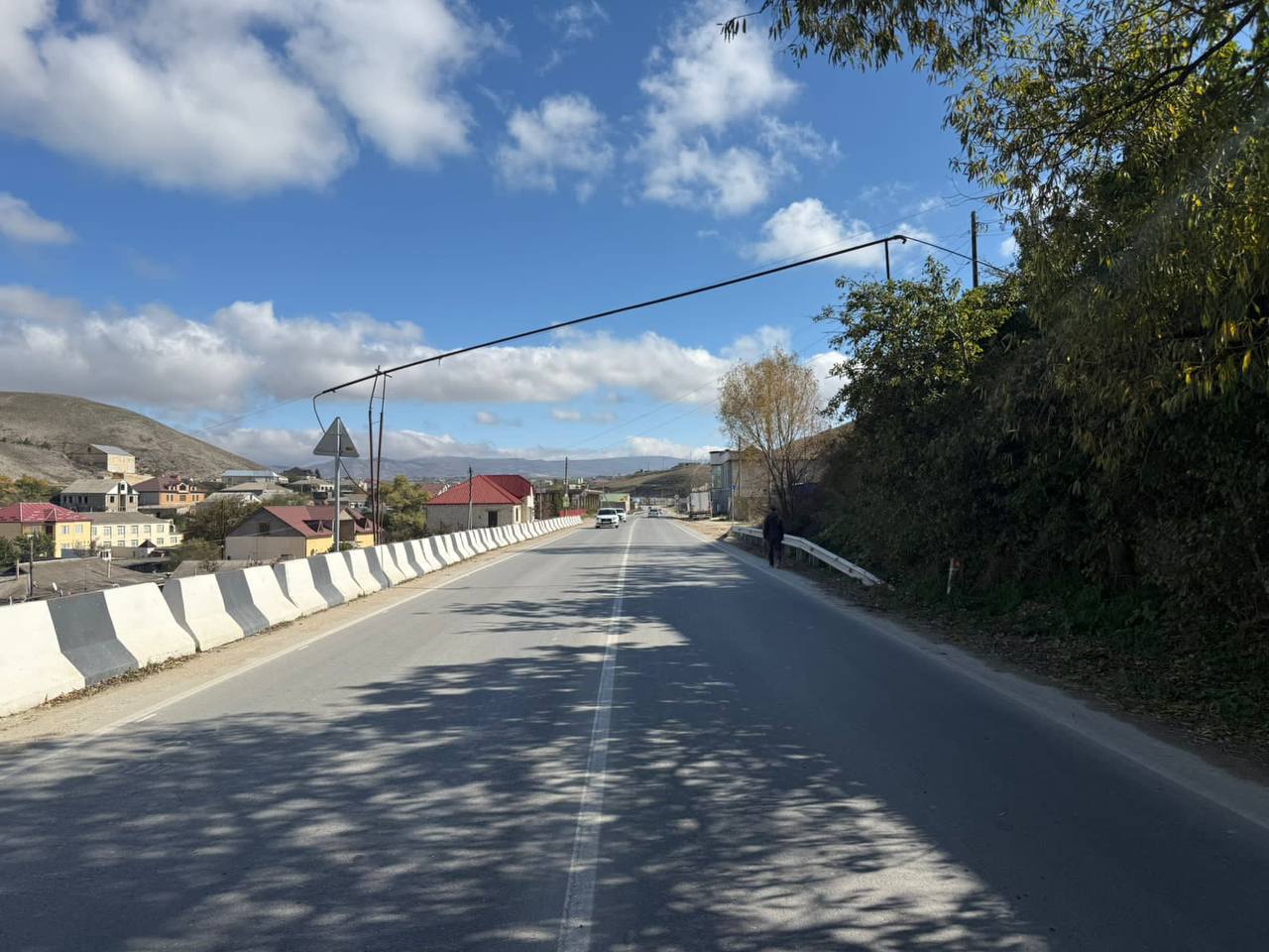 Открытие обновлённой дороги в Левашинском районе