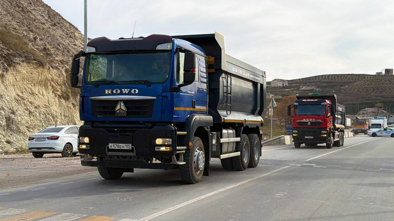 Открытие обновлённой дороги в Левашинском районе