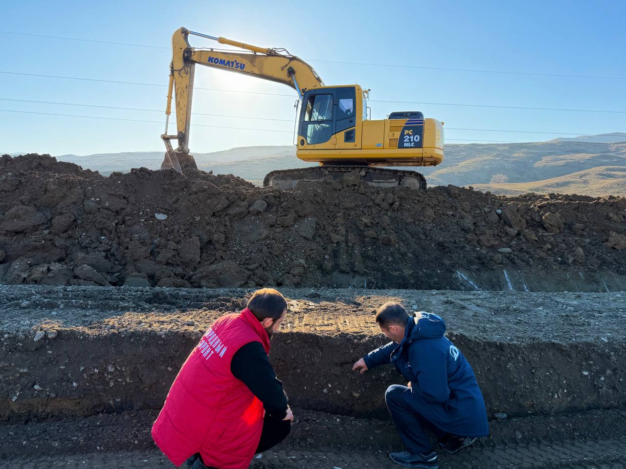 Рабочая группа провела инспекцию участка ремонта дороги