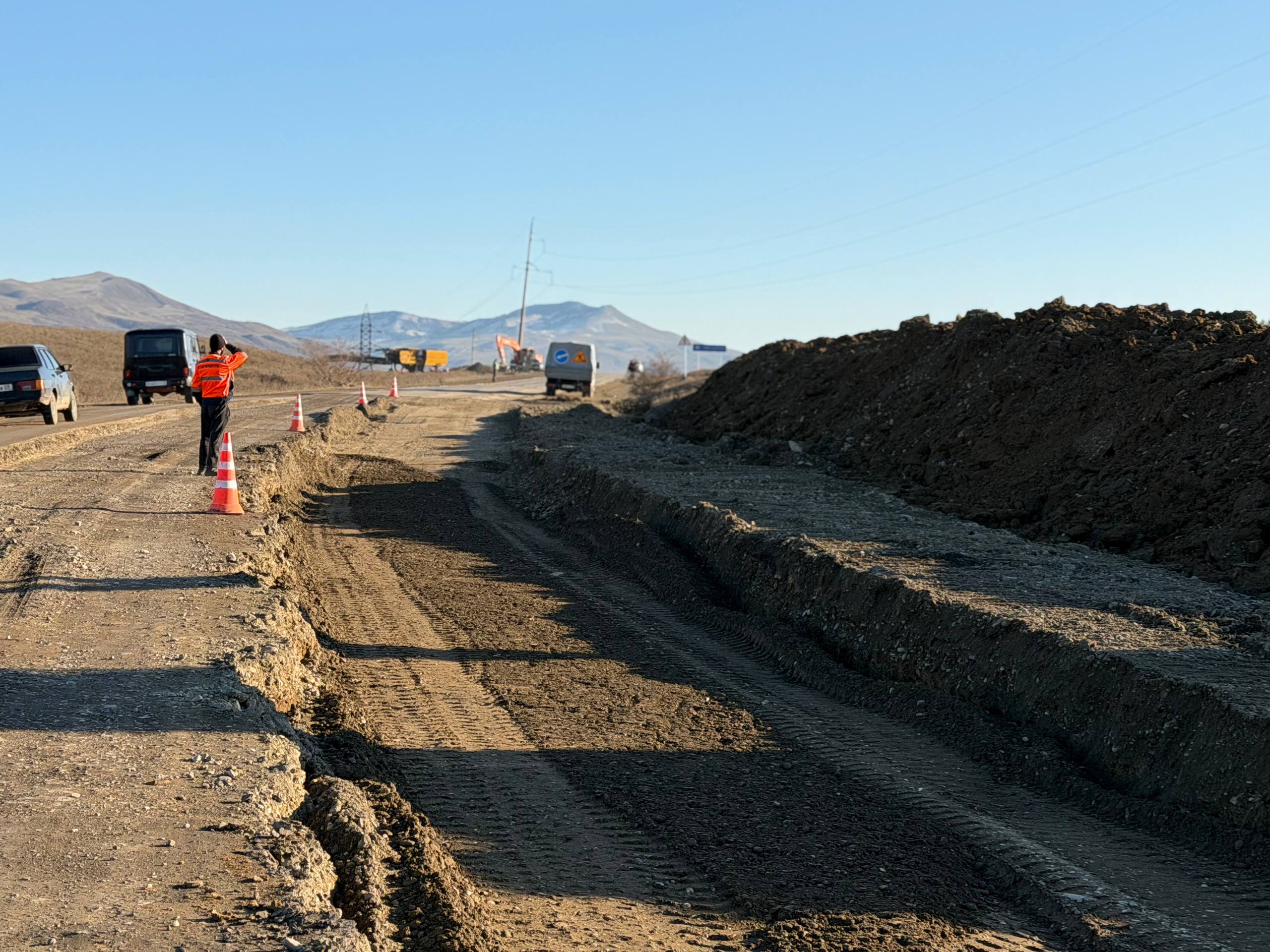 Ремонт дороги «Буйнакск - Кизилюрт» в рамках нацпроекта «Инфраструктура для жизни»