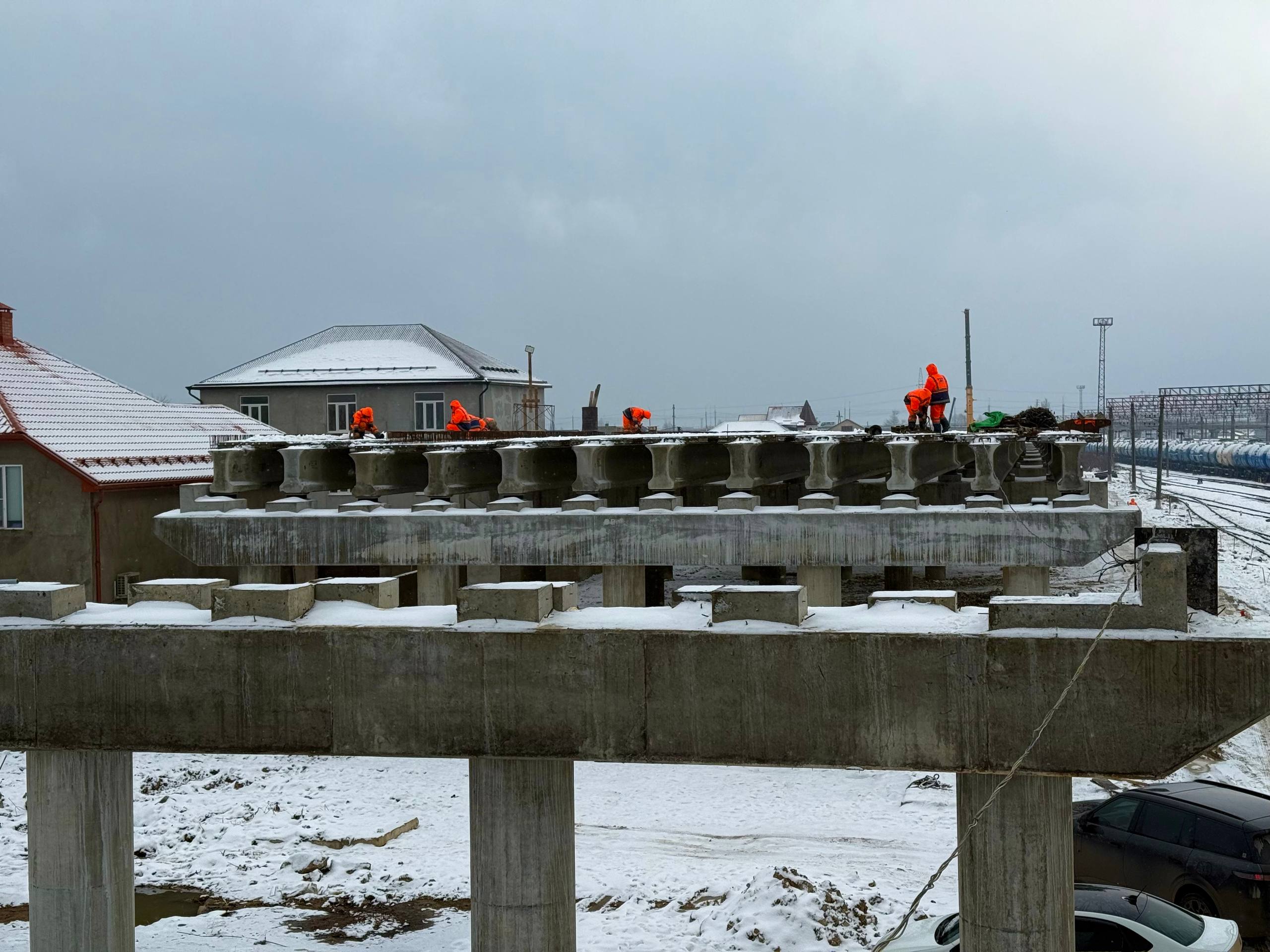 Инспекция проверила этап строительства дороги к Махачкалинскому порту