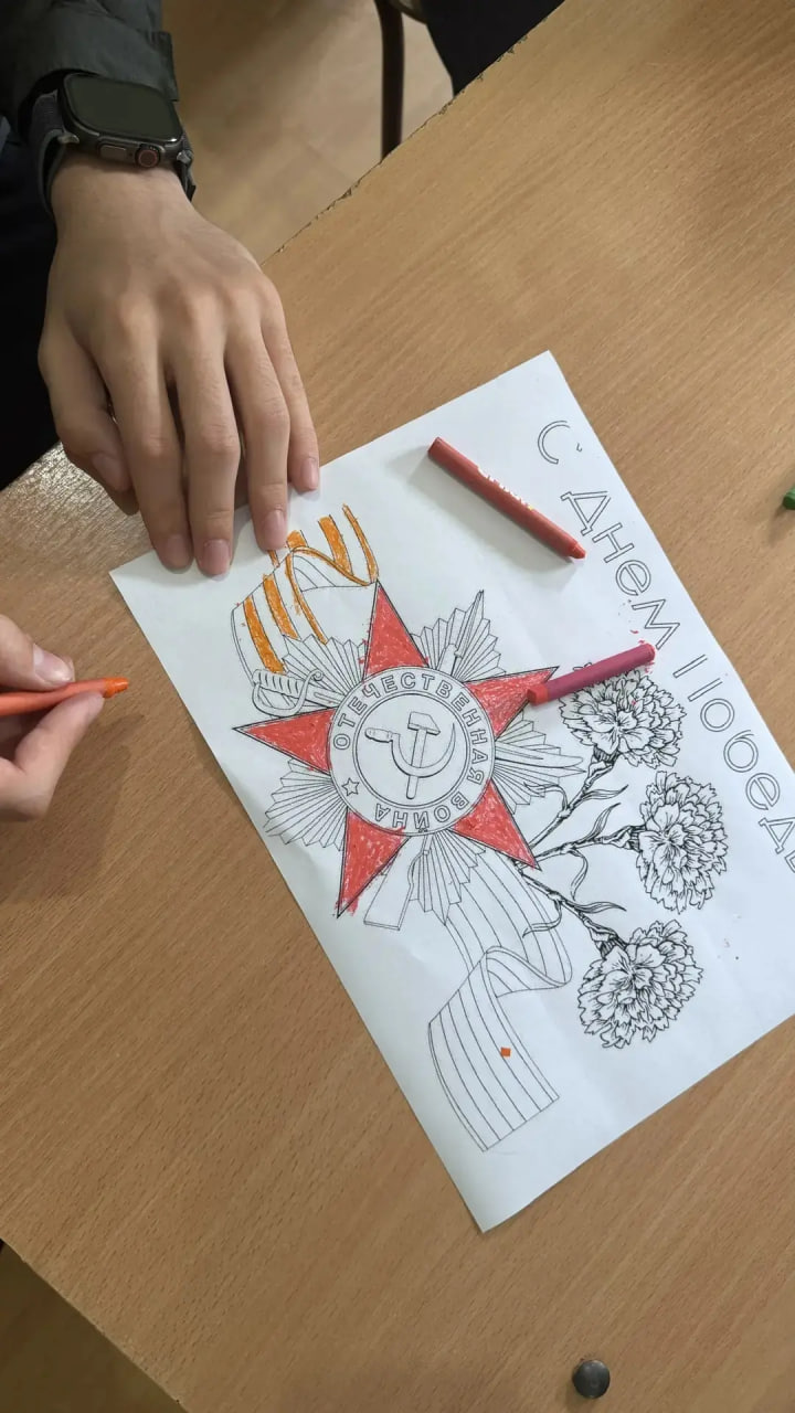 В Железнодорожном колледже Дербента прошла патриотическая акция «Фронтовая открытка»